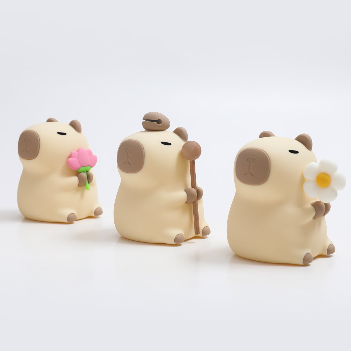 Maetiva® Flower Capybara Squishy Silicone Night Light - Perfect Gift for Kids and Girls