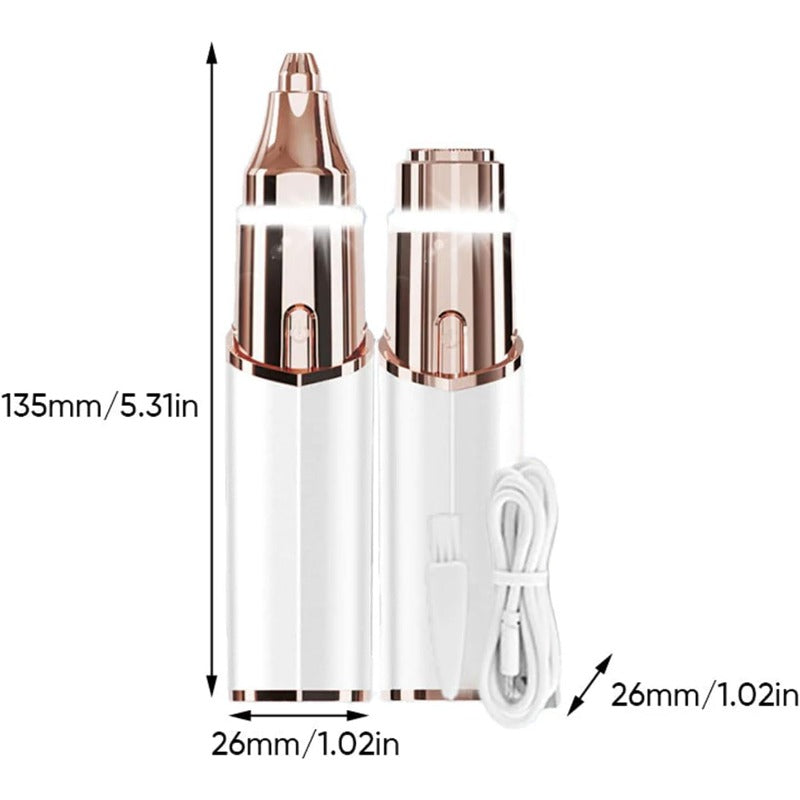 Painless 2-in-1 Facial Shaver