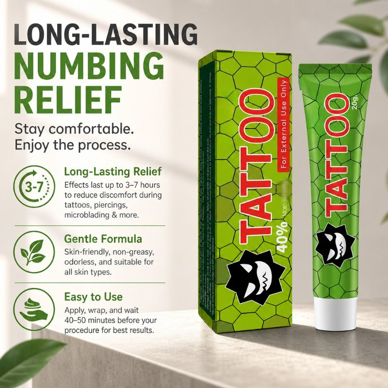 Pain-Free Tattoo Numbing Cream