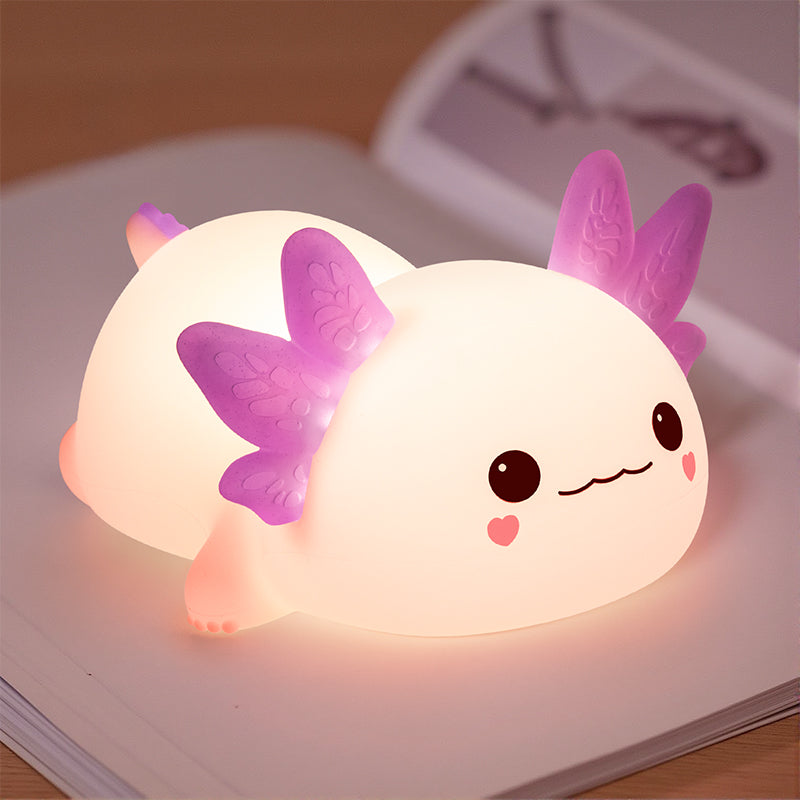 Maetiva® Limited Version Axolotl Squishy Silicone Night Light - Perfect Gift