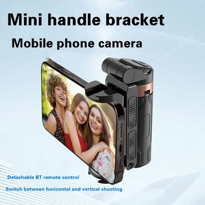 Mini Selfie Stick Foldable 3 in 1 Extendable Grip Phone Shooting Tripod Stand with BT Remote Control