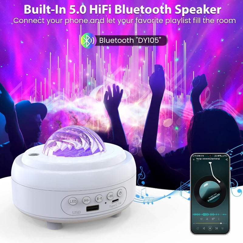 Cordless UFO Galaxy Projector