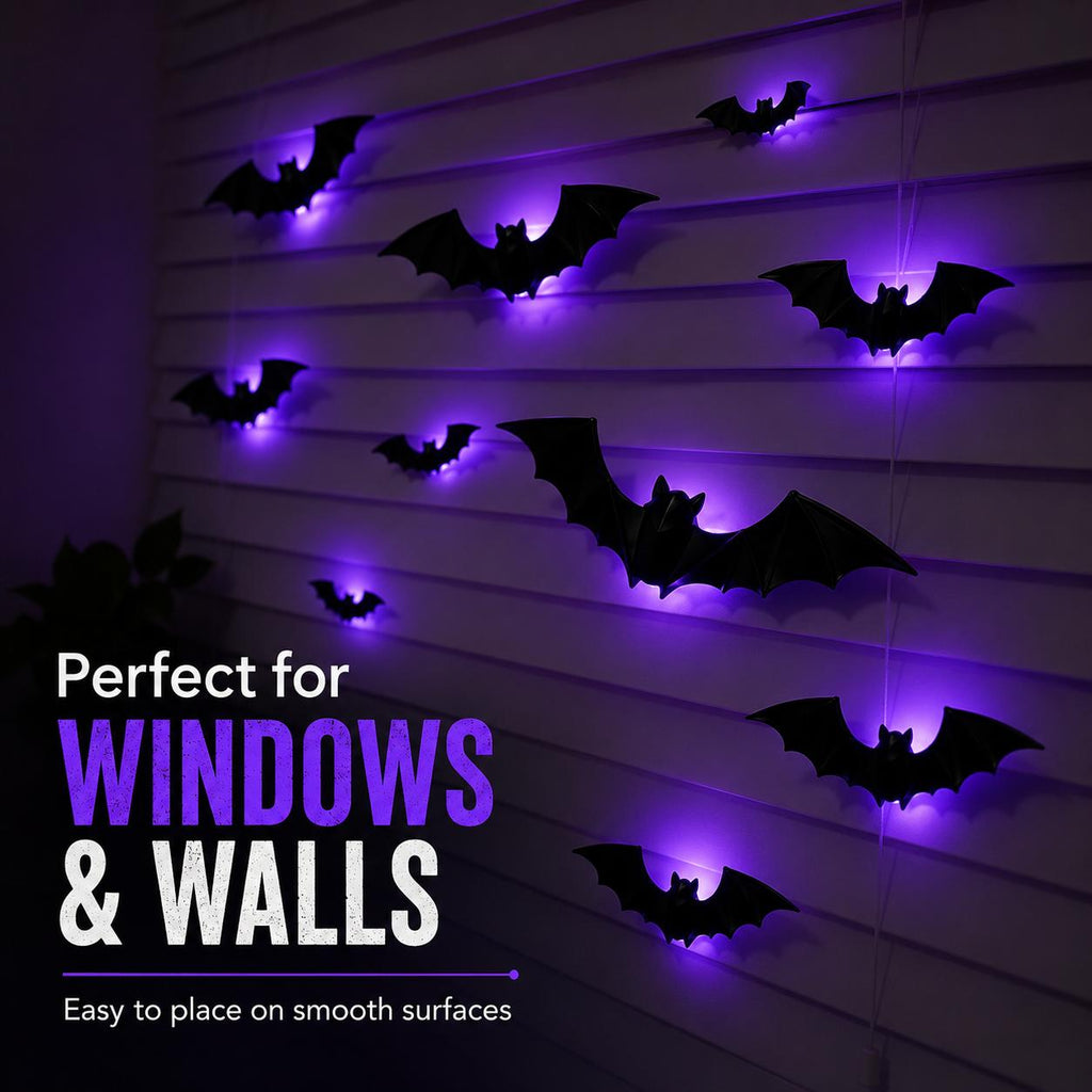 3D LED Flying Bat Wall Decor