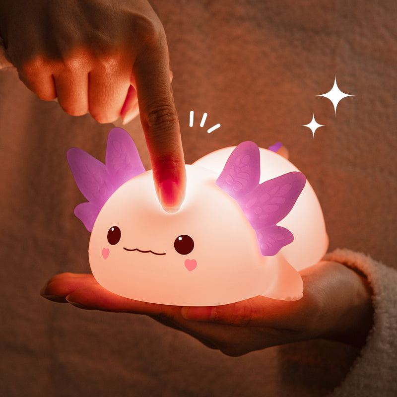Maetiva® Limited Version Axolotl Squishy Silicone Night Light - Perfect Gift