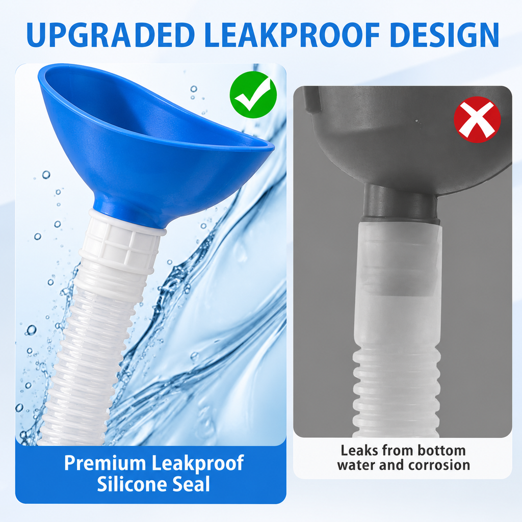 Portable Urinal Bottle,With funnel (Unisex)suitable for various emergency situations