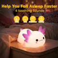 Maetiva® Limited Version Axolotl Squishy Silicone Night Light - Perfect Gift