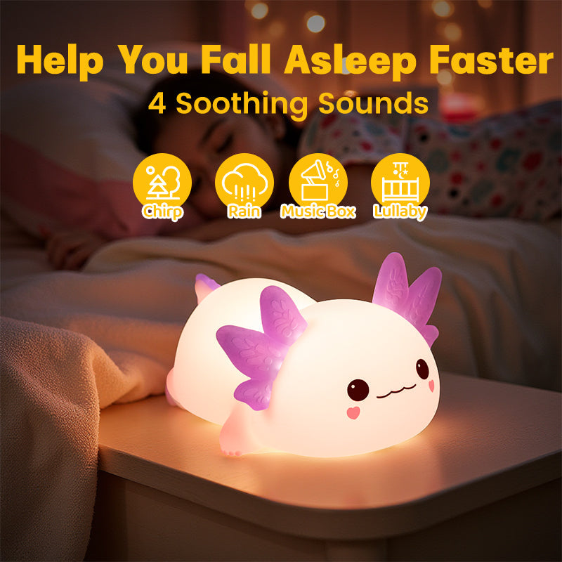 Maetiva® Limited Version Axolotl Squishy Silicone Night Light - Perfect Gift