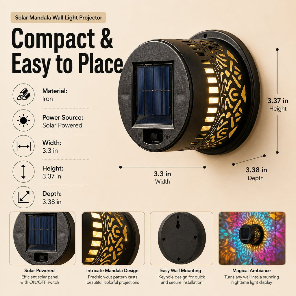 Solar Mandala Wall Projector