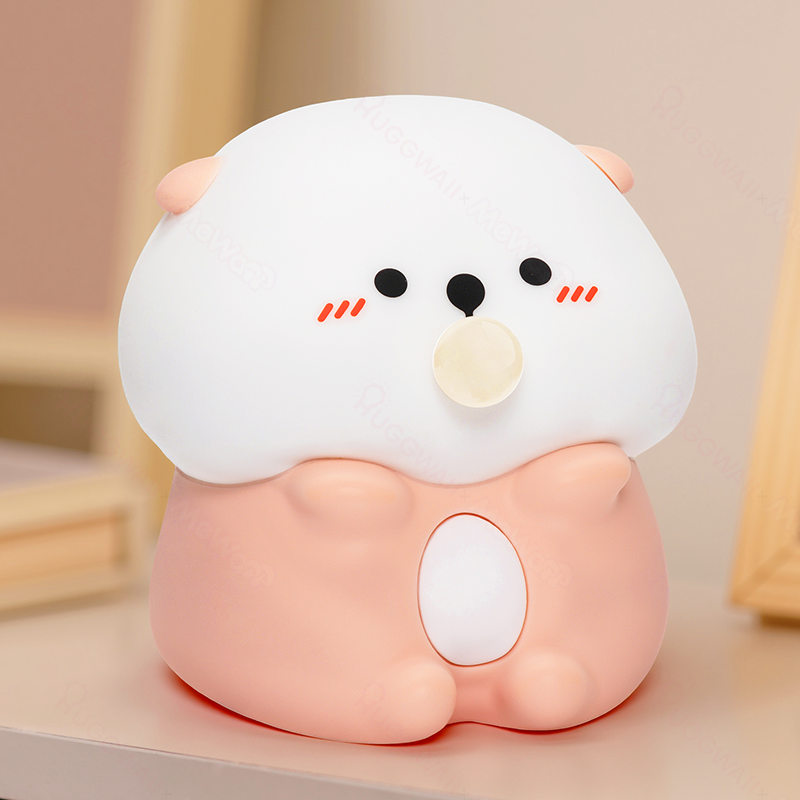Maetiva® Otter Bubble Blowing Baby Squishy Silicone Night Light Soft Glow Adorable Funny Perfect for Gift