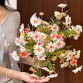 Vintage Meadow Daisy Cluster Faux Floral Arrangement