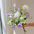 Serene Lavender Blossom Tabletop Faux Floral Arrangement