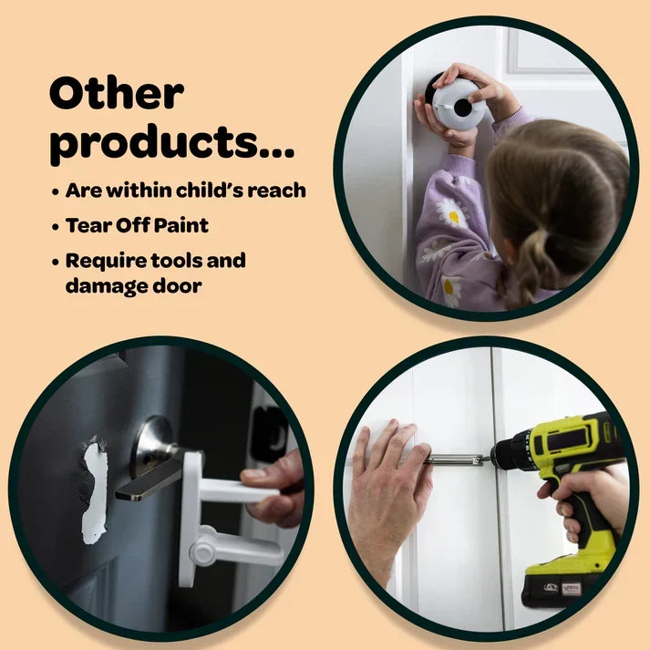 Child Safety Lock for Interior Doors