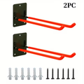 2 Pack Heavy Duty Garage Storage Hooks for Bikes & Garden Tools