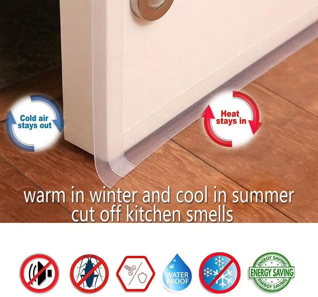 Door Weather Stripping — Self-Adhesive, Soundproof, Draft Stopper, Gap Blocker, Noise Reduction