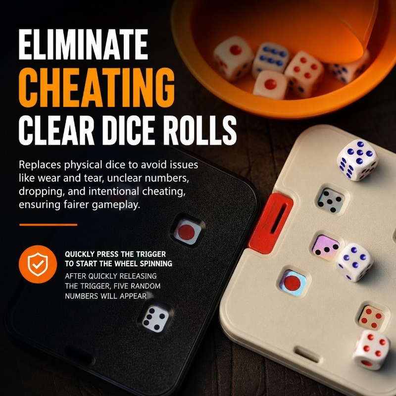 Mechanical No-Battery Dice Card
