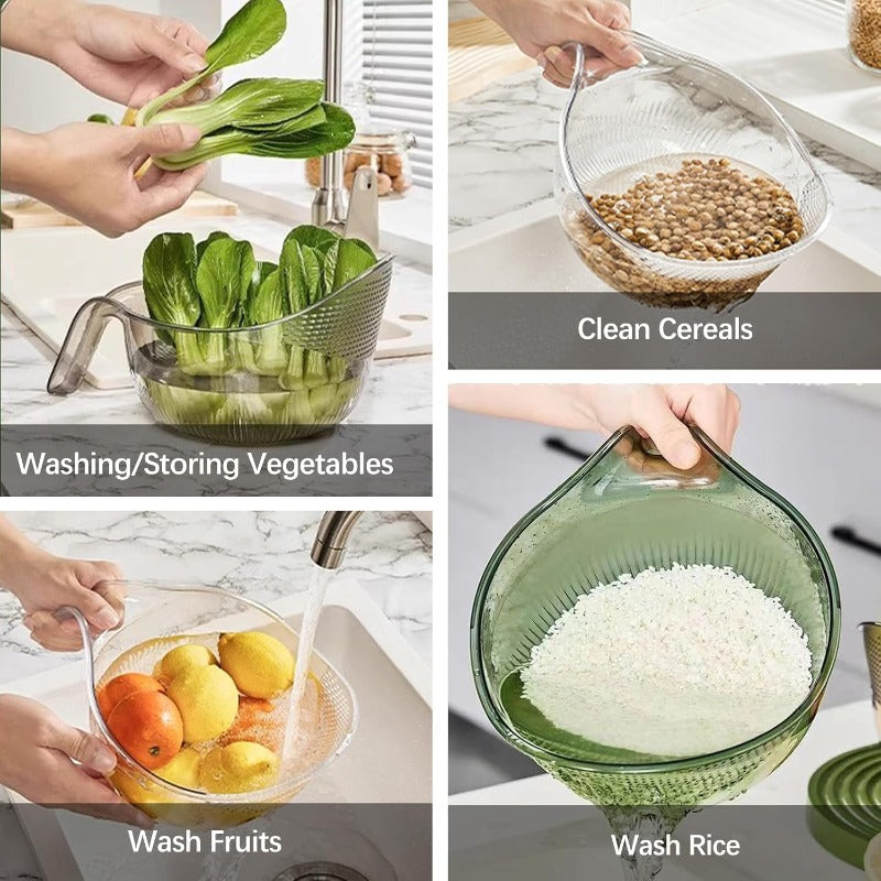 Effortless Pouring Drain Basket