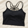 Midnight Spider Web Crop Top
