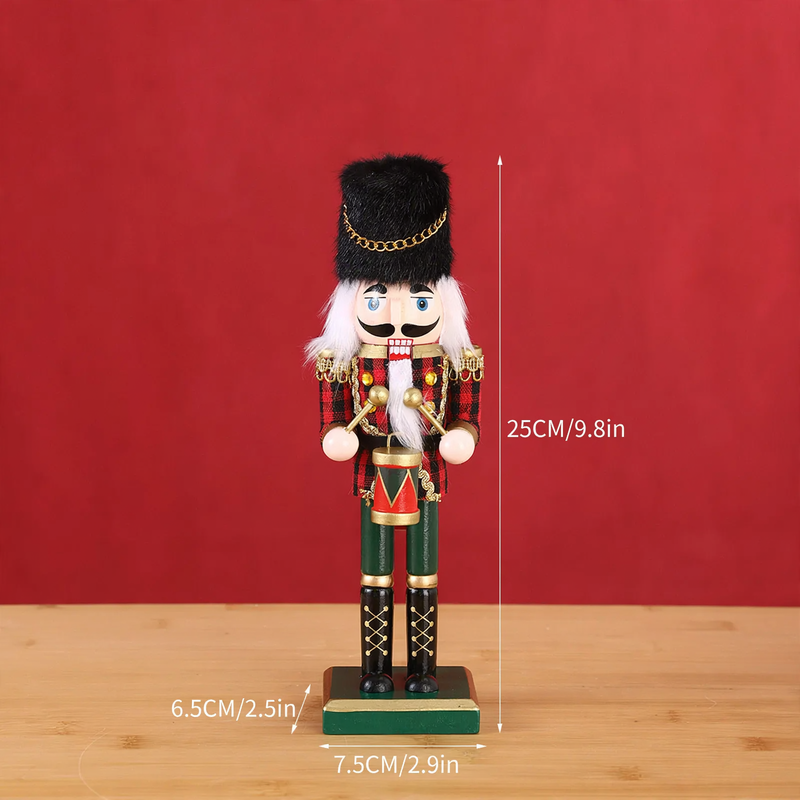 Painted nutcracker soldier made of wood, 25 cm, as a decorative figure