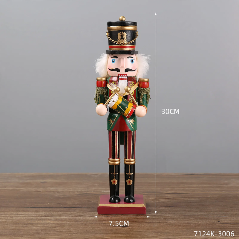 Decorative nutcracker figure made of wood, European style