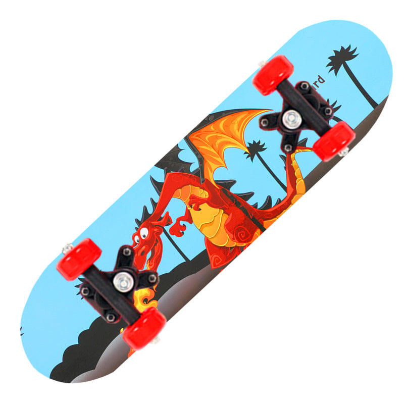 Stunt Skateboard with Anti-Slip Deck and Smooth Wheels