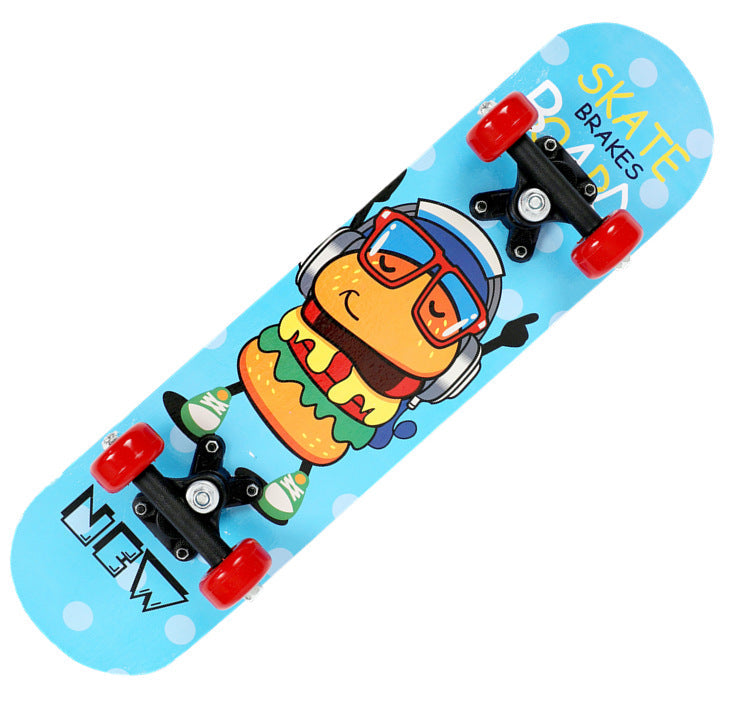 Stunt Skateboard with Anti-Slip Deck and Smooth Wheels
