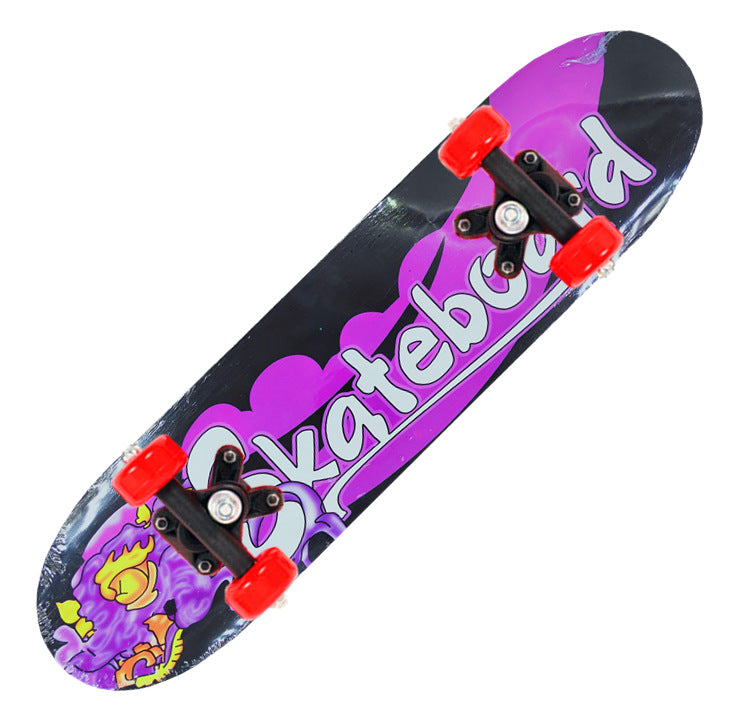 Stunt Skateboard with Anti-Slip Deck and Smooth Wheels