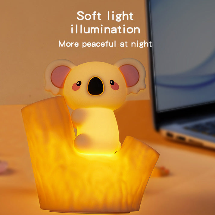 Maetiva® Mini Koala on Tree Branch Silicone Squishy Night Light Cute Perfect Gift