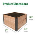 Deep Root™ Cedar Raised Beds, 2' Wide (14.5" D)
