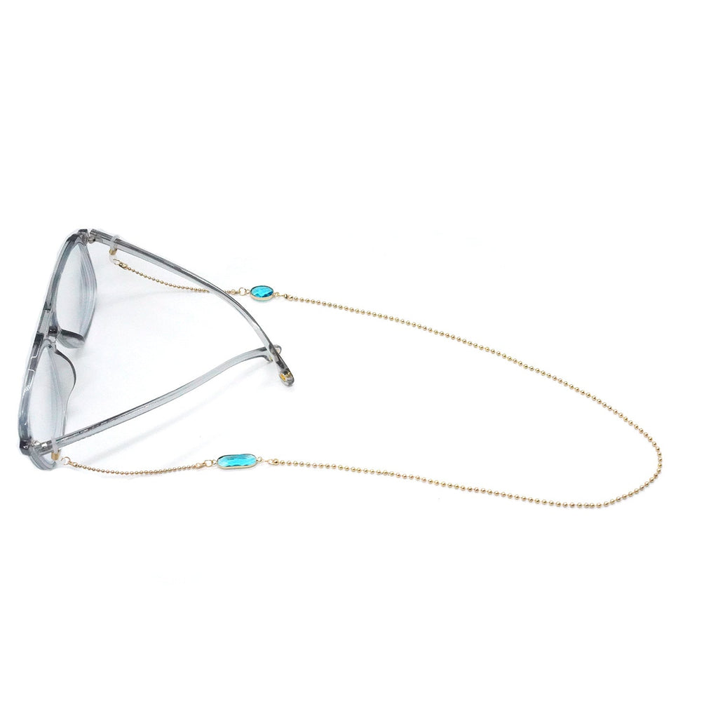 Elegant Gemstone Glasses Chain 
Maetiva