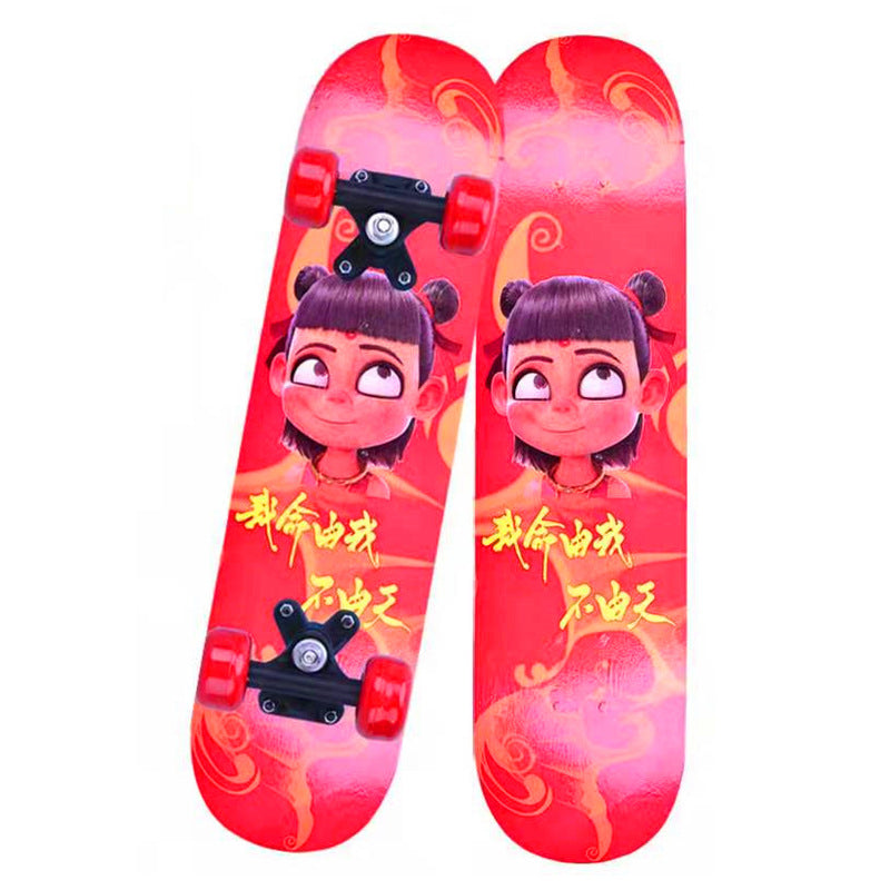 Stunt Skateboard with Anti-Slip Deck and Smooth Wheels