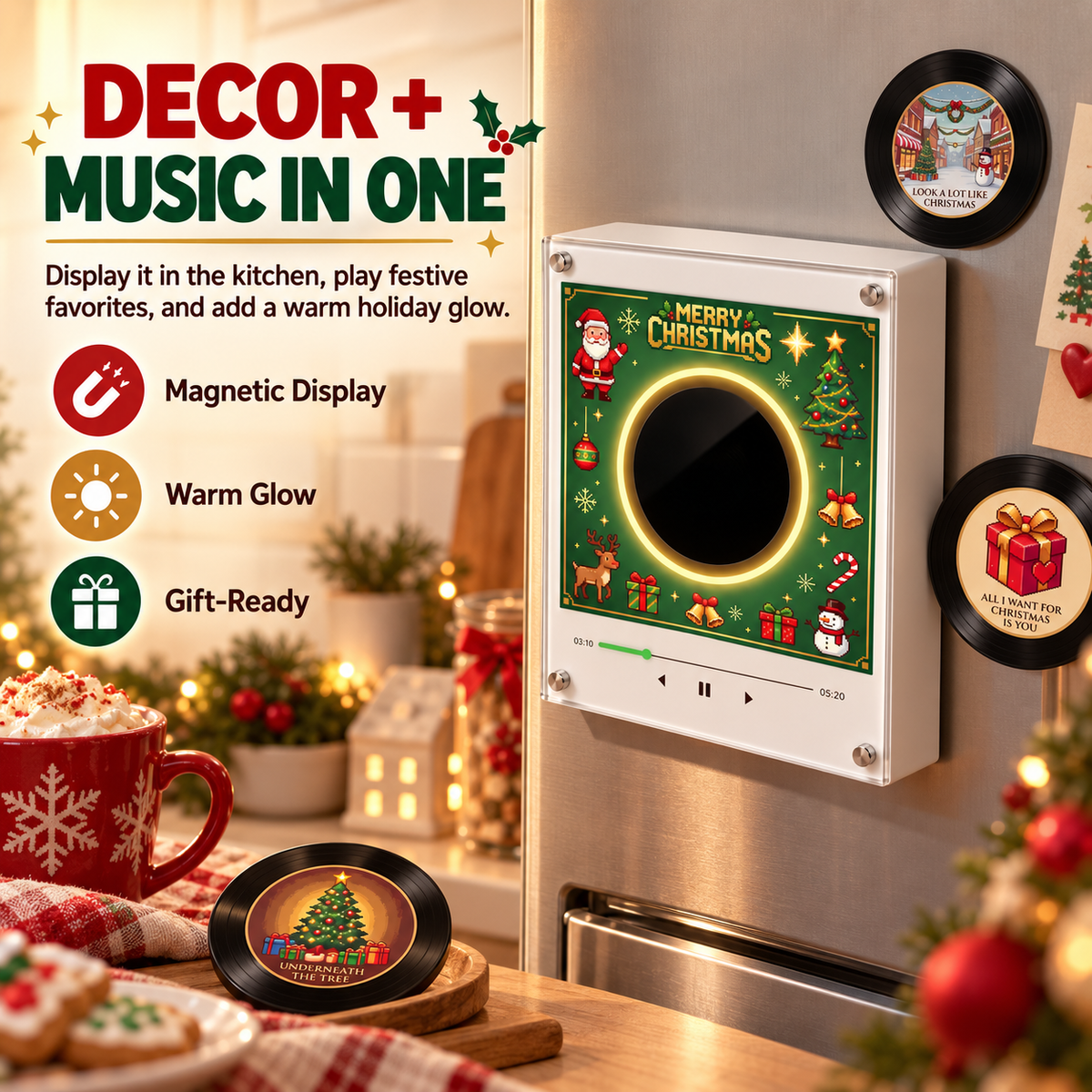 Christmas Vinyl Music Frame