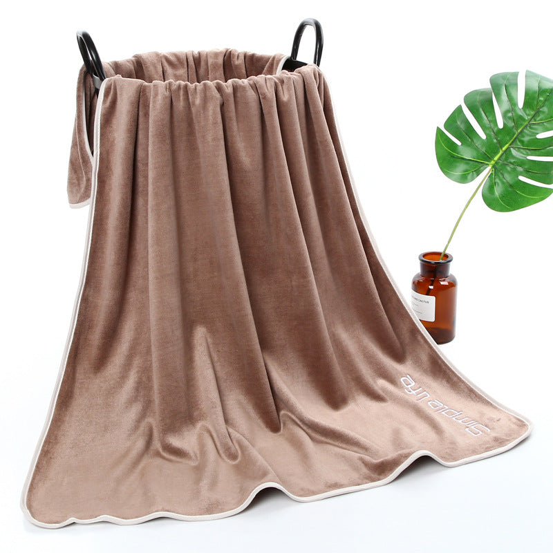 Microfiber Quick-Dry Bath Towel Wrap with Elastic Waist and Hanging Loop 
Maetiva