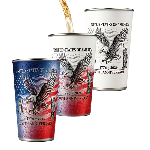 Pour Cold Beer & Watch Hidden Patriotic Design Reveal | Magic Color Changing Cup