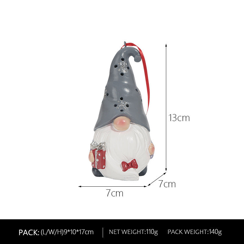 Decorative gnome pendant made of resin