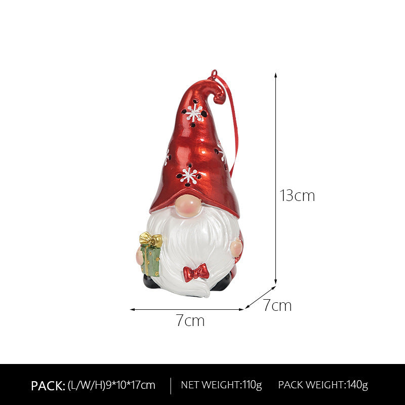 Decorative gnome pendant made of resin
