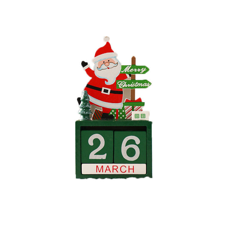 Wooden Christmas countdown calendar