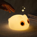 Maetiva® Orange Cat LED Squishy Tap Tap Night Light Lamp