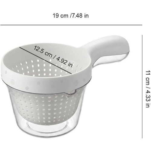2-in-1 Strainer Serving Bowl