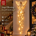 Angel Blessing Starfall Wall Light Christmas Decor