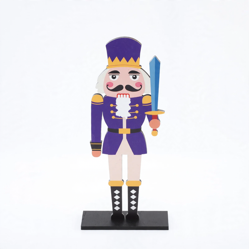 Decorative nutcracker wooden figure
