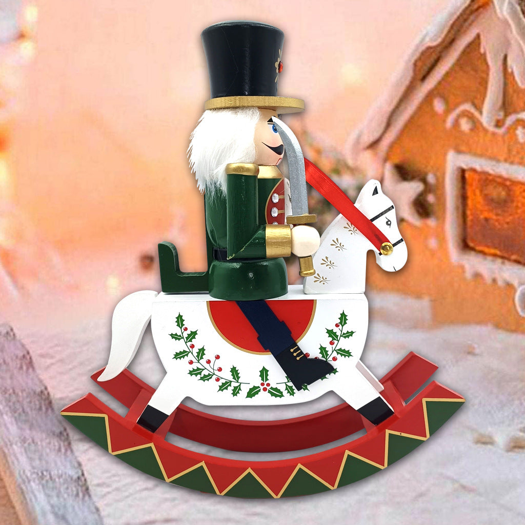 Traditional nutcracker made of pine wood