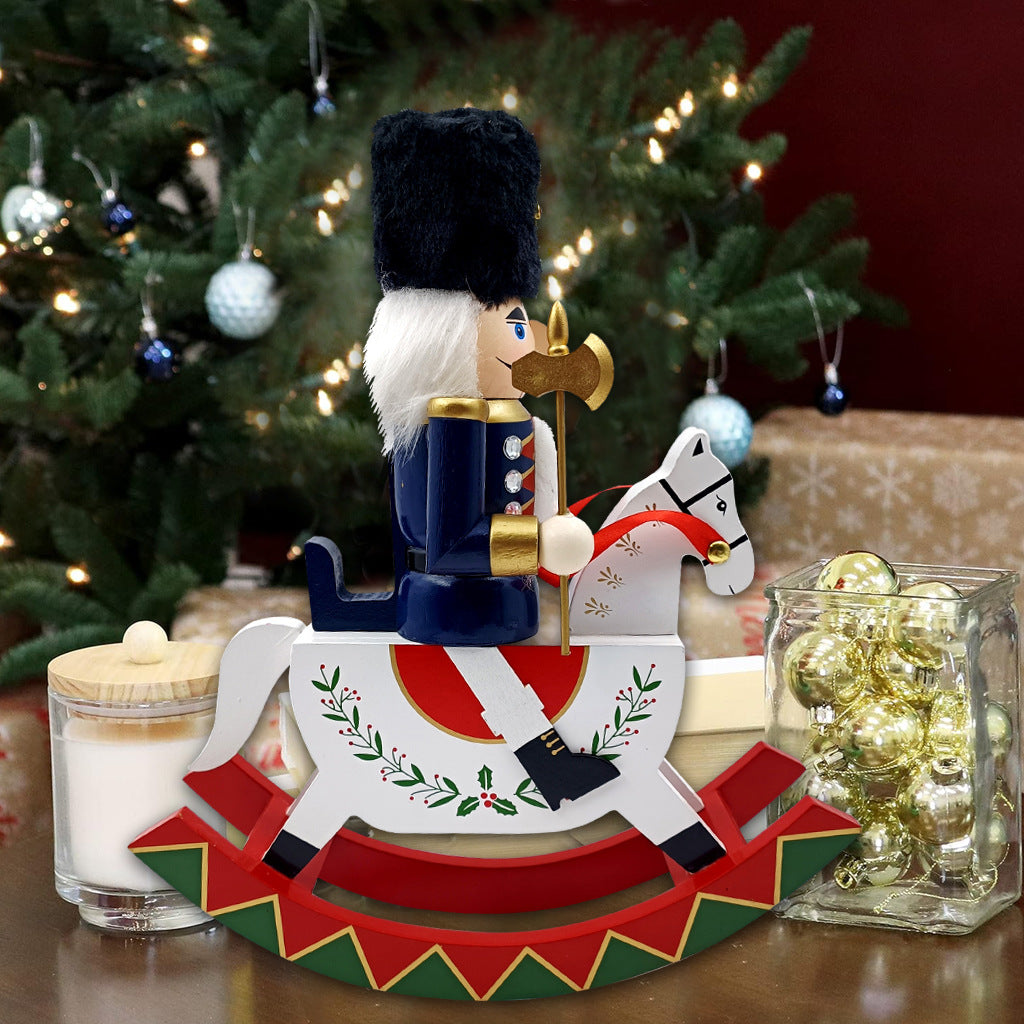 Traditional nutcracker made of pine wood