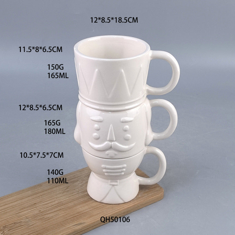 Ceramic mug with nutcracker motif, 420 ml