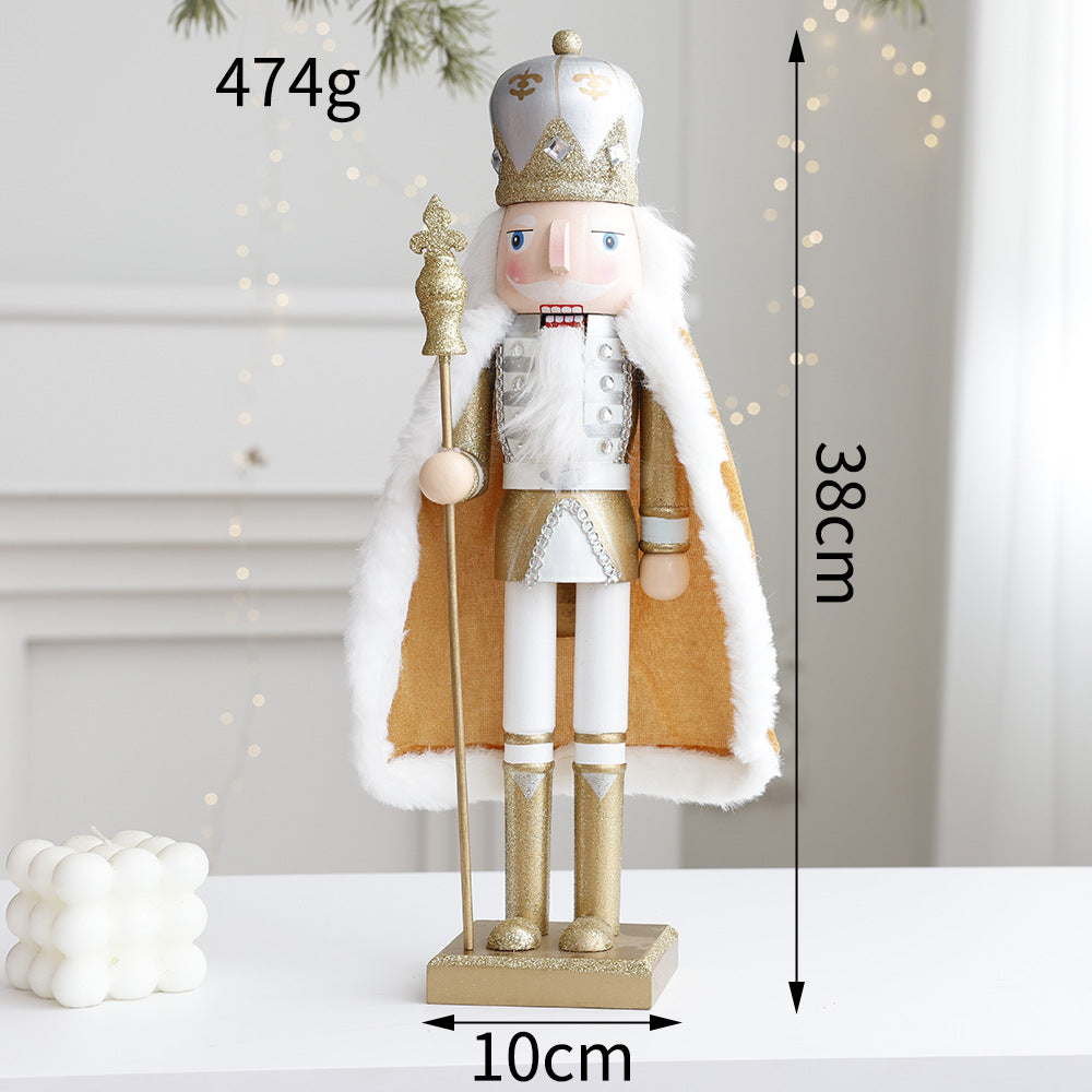 Decorative nutcracker figure made of wood for the table