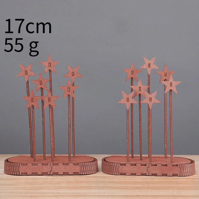 Decorative wooden stars for the Christmas season