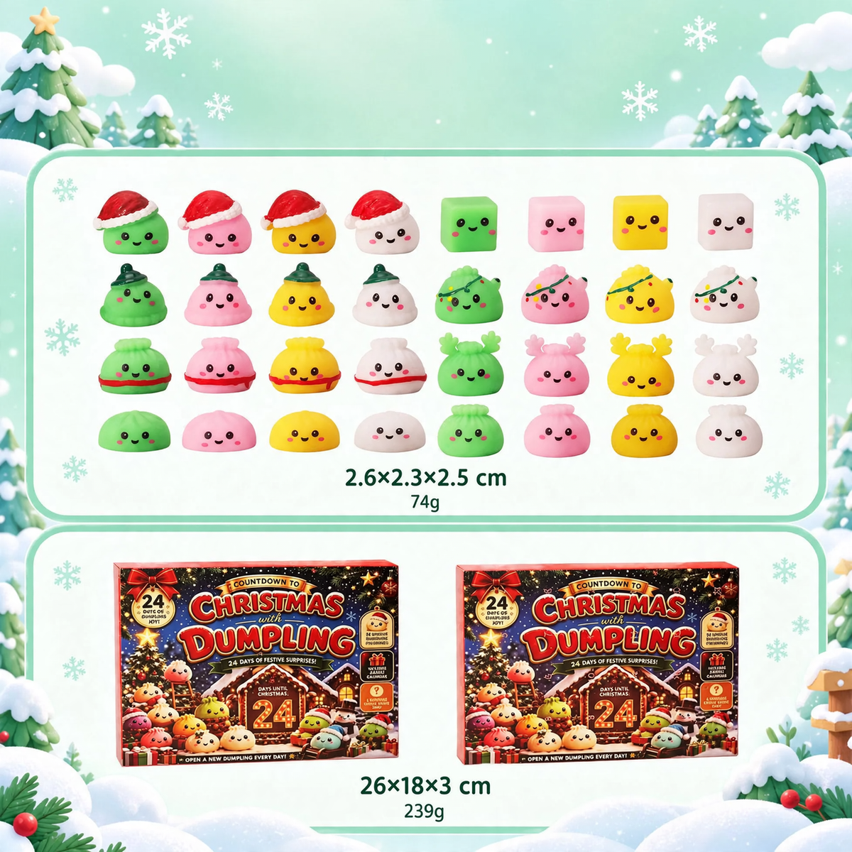 Christmas Surprise Set with Squeeze Figures