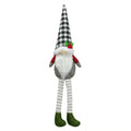 Christmas gnome with long legs, sitting decorative figure