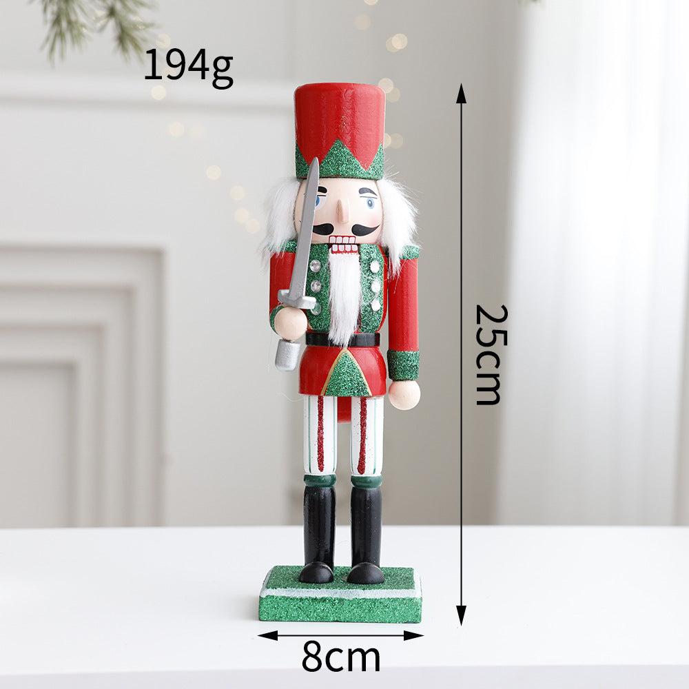 Decorative nutcracker figure made of wood for the table