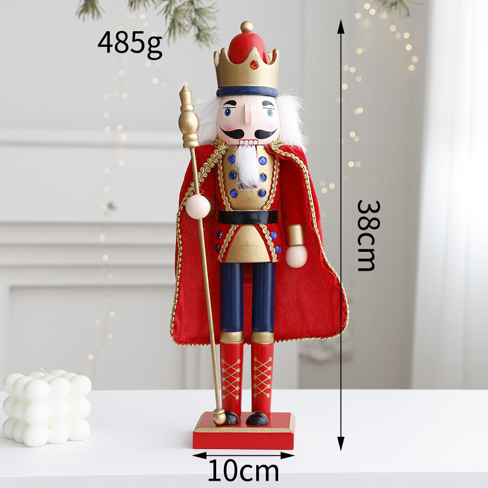 Decorative nutcracker figure made of wood for the table