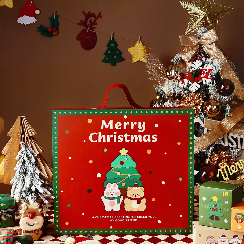 Christmas Advent Calendar Gift Box, empty